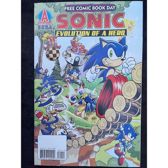Sonic – Evolution Of A Hero – Free Comic Book Day, Archie, Sega, 2009, NM - Picture 1 of 8